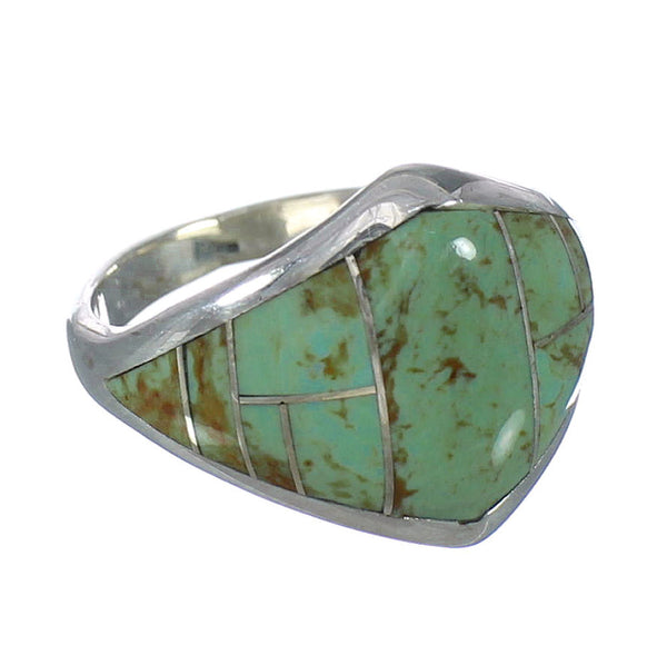 Turquoise Genuine Sterling Silver Southwest Ring Size 5-1/2 AX92913